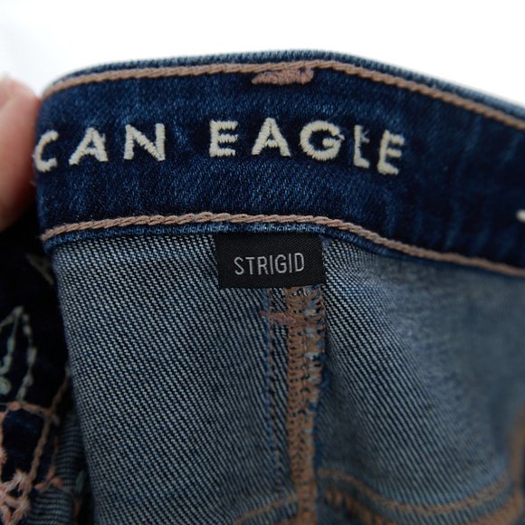 American Eagle Strigid Ripped Mom Jean Women's 6 Tall - Picture 8 of 11
